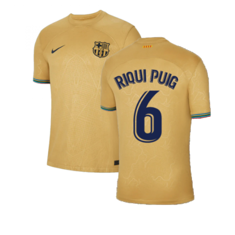 2022-2023 Barcelona Away Shirt (RIQUI PUIG 6)