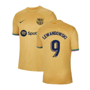 2022-2023 Barcelona Away Shirt (Sponsored) (LEWANDOWSKI 9)