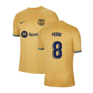 2022-2023 Barcelona Away Shirt (Sponsored) (PEDRI 8)