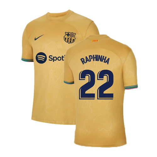 2022-2023 Barcelona Away Shirt (Sponsored) (RAPHINHA 22) 2022-2023 Barcelona Away Shirt (Sponsored) (RAPHINHA 22)