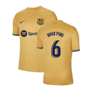 2022-2023 Barcelona Away Shirt (Sponsored) (RIQUI PUIG 6)