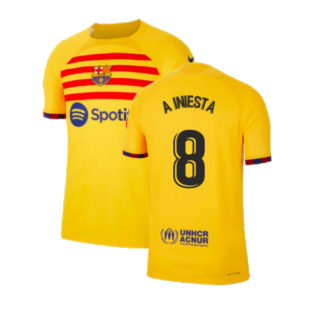 2022-2023 Barcelona Fourth Vapor Shirt (A INIESTA 8)