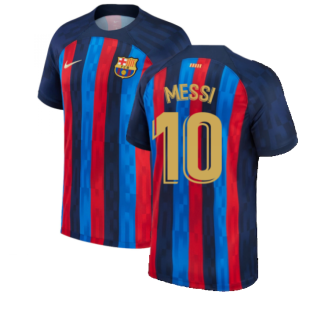 2022-2023 Barcelona Home Shirt (Kids) (MESSI 10)