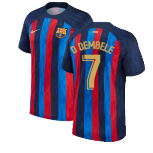 2022-2023 Barcelona Home Shirt (Kids) (O DEMBELE 7)