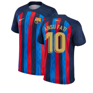 2022-2023 Barcelona Home Shirt (Ladies) (ANSU FATI 10)