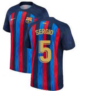 2022-2023 Barcelona Home Shirt (SERGIO 5)