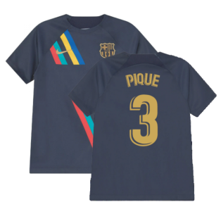 2022-2023 Barcelona Pre-Match Training Shirt (Obsidian) - Kids (PIQUE 3)
