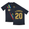 2022-2023 Barcelona Pre-Match Training Shirt (Obsidian) (S ROBERTO 20)
