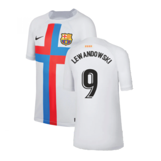 2022-2023 Barcelona Third Shirt (Kids) (LEWANDOWSKI 9)