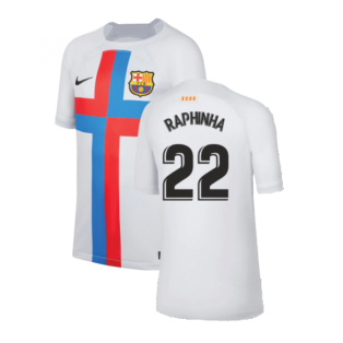2022-2023 Barcelona Third Shirt (Kids) (RAPHINHA 22)