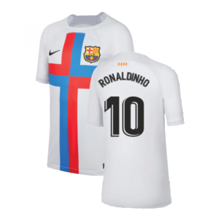 2022-2023 Barcelona Third Shirt (Kids) (RONALDINHO 10)
