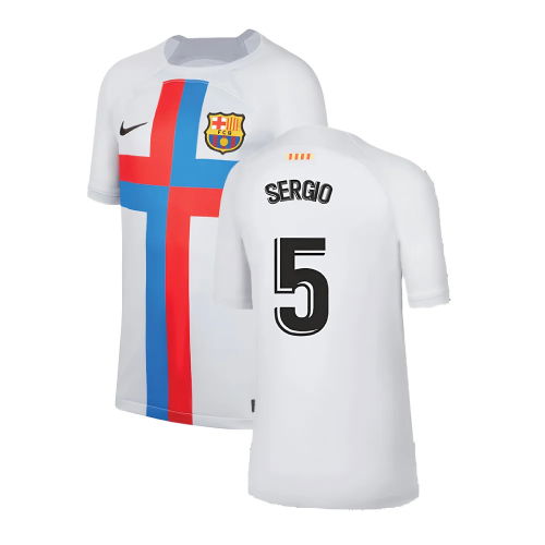2022-2023 Barcelona Third Shirt (Kids) (SERGIO 5)