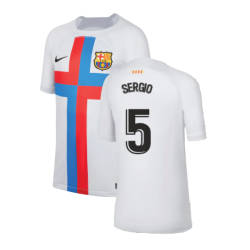 2022-2023 Barcelona Third Shirt (Kids) (SERGIO 5)