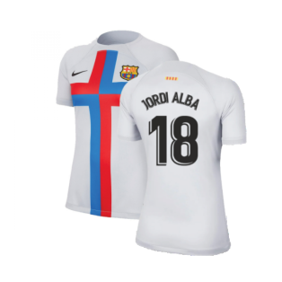 2022-2023 Barcelona Third Shirt (Ladies) (JORDI ALBA 18)
