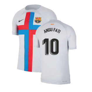 2022-2023 Barcelona Vapor Match Third Shirt (ANSU FATI 10)