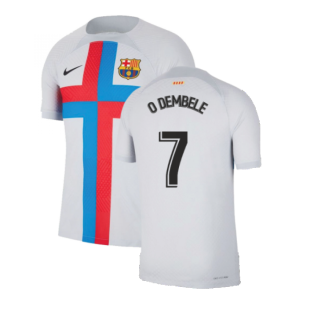 2022-2023 Barcelona Vapor Match Third Shirt (O DEMBELE 7)