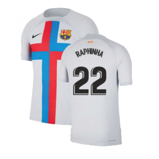 2022-2023 Barcelona Vapor Match Third Shirt (RAPHINHA 22)