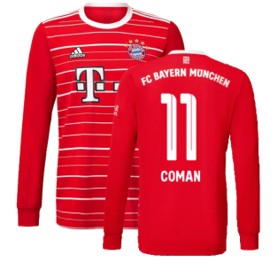 2022-2023 Bayern Munich Long Sleeve Home Shirt (COMAN 11)