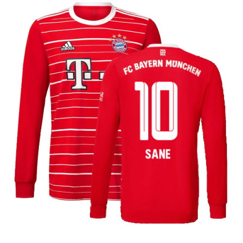 2022-2023 Bayern Munich Long Sleeve Home Shirt (SANE 10)
