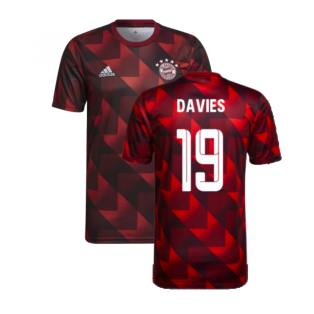 2022-2023 Bayern Munich Pre-Match Shirt (Red) (DAVIES 19)