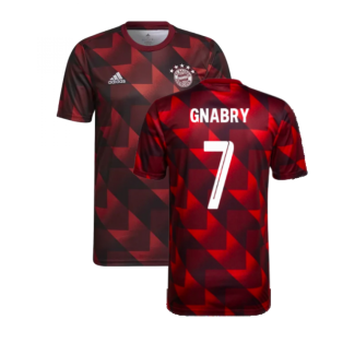 2022-2023 Bayern Munich Pre-Match Shirt (Red) (GNABRY 7)