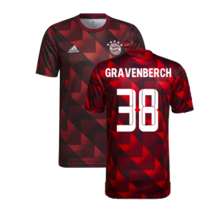 2022-2023 Bayern Munich Pre-Match Shirt (Red) (GRAVENBERCH 38)