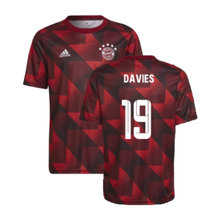 2022-2023 Bayern Munich Pre-Match Shirt (Red) - Kids (DAVIES 19)