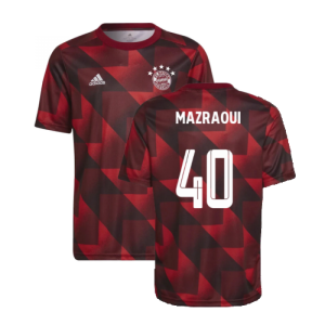 2022-2023 Bayern Munich Pre-Match Shirt (Red) - Kids (MAZRAOUI 40)