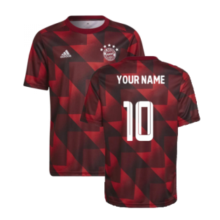 2022-2023 Bayern Munich Pre-Match Shirt (Red) - Kids (Your Name)