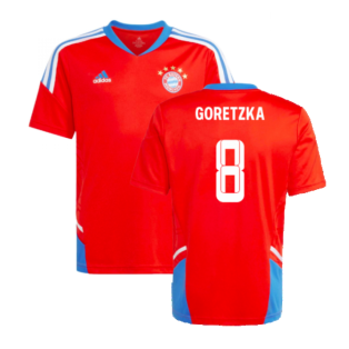 2022-2023 Bayern Munich Training Jersey (Red) - Kids (GORETZKA 8)