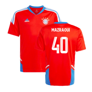 2022-2023 Bayern Munich Training Jersey (Red) - Kids (MAZRAOUI 40)