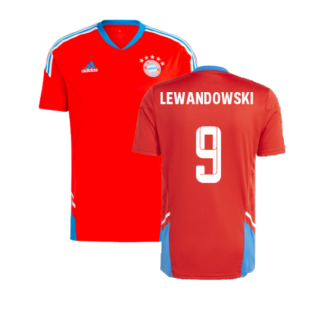 2022-2023 Bayern Munich Training Jersey (Red) (LEWANDOWSKI 9)