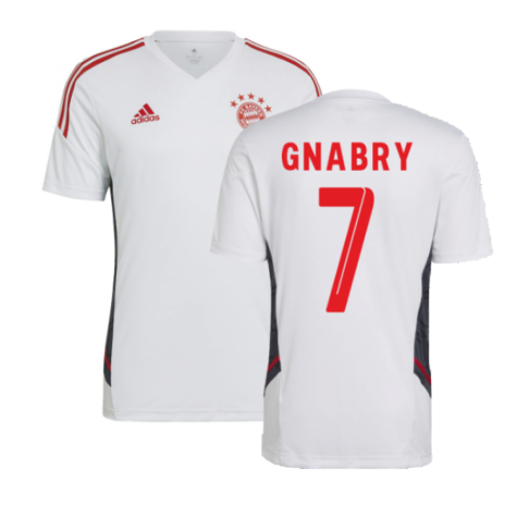 2022-2023 Bayern Munich Training Shirt (White) (GNABRY 7)