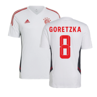2022-2023 Bayern Munich Training Shirt (White) (GORETZKA 8)