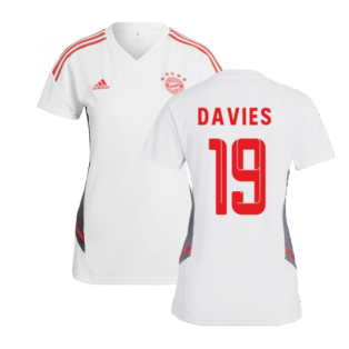 2022-2023 Bayern Munich Training Shirt (White) - Ladies (DAVIES 19)