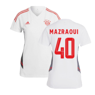 2022-2023 Bayern Munich Training Shirt (White) - Ladies (MAZRAOUI 40)