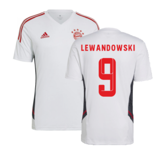 2022-2023 Bayern Munich Training Shirt (White) (LEWANDOWSKI 9)