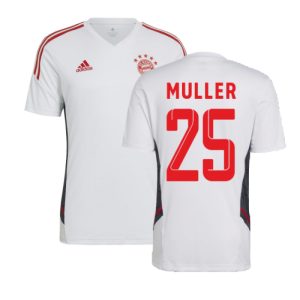 2022-2023 Bayern Munich Training Shirt (White) (MULLER 25)