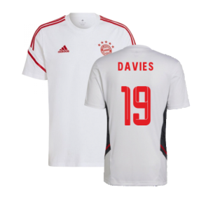 2022-2023 Bayern Munich Training Tee (White) (DAVIES 19)