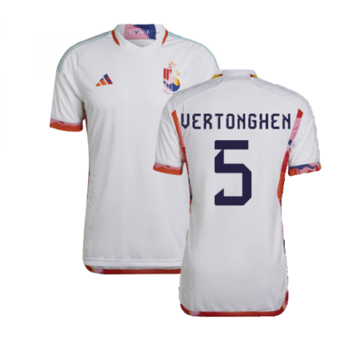 2022-2023 Belgium Authentic Away Shirt (VERTONGHEN 5)