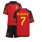 2022-2023 Belgium Home Mini Kit (DE BRUYNE 7)