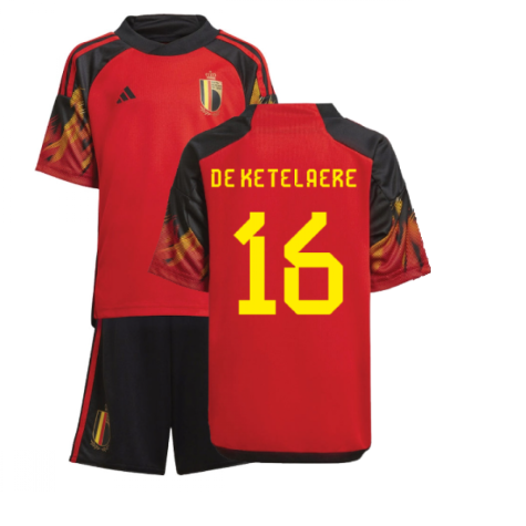 2022-2023 Belgium Home Mini Kit (DE KETELAERE 16)