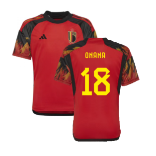 2022-2023 Belgium Home Shirt (Kids) (Onana 18)
