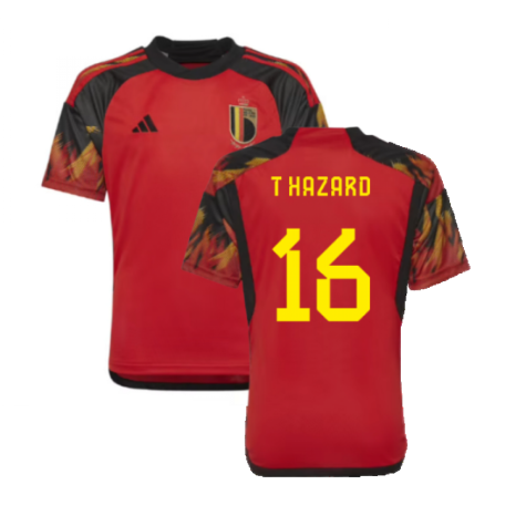 2022-2023 Belgium Home Shirt (Kids) (T Hazard 16)