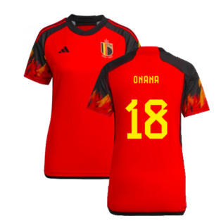 2022-2023 Belgium Home Shirt (Ladies) (Onana 18)