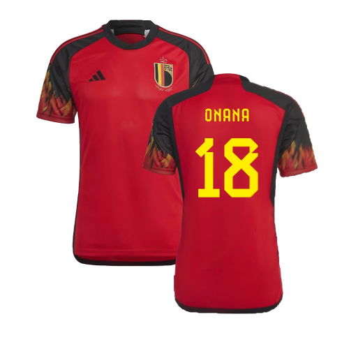 2022-2023 Belgium Home Shirt (Onana 18) 2022-2023 Belgium Home Shirt (Onana 18)