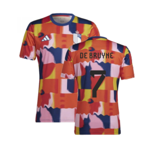 2022-2023 Belgium Pre-Match Shirt (De Bruyne 7)