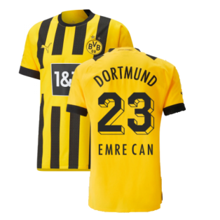 2022-2023 Borussia Dortmund Authentic Home Shirt (EMRE CAN 23)
