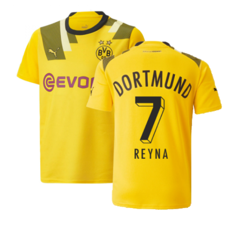 2022-2023 Borussia Dortmund CUP Shirt (Kids) (REYNA 7)