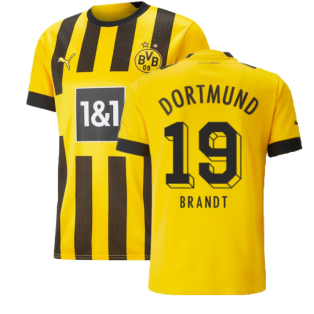 2022-2023 Borussia Dortmund Home Shirt (BRANDT 19)